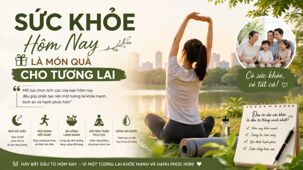 Sức Khỏe Hôm Nay Là Món Quà Cho Tương Lai
