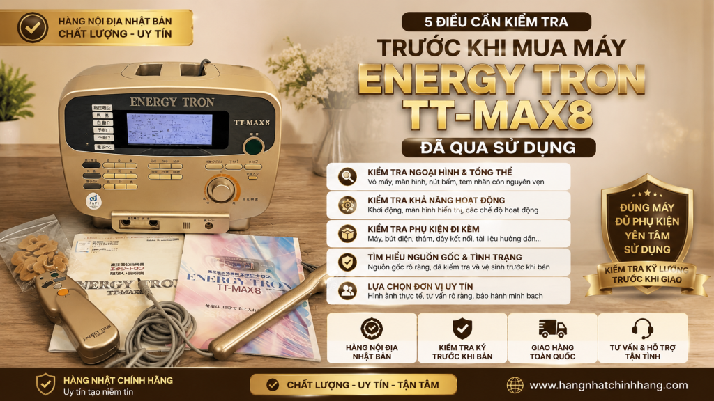 5 điều cần kiểm tra trước khi mua máy Energy Tron TT-MAX8 đã qua sử dụng